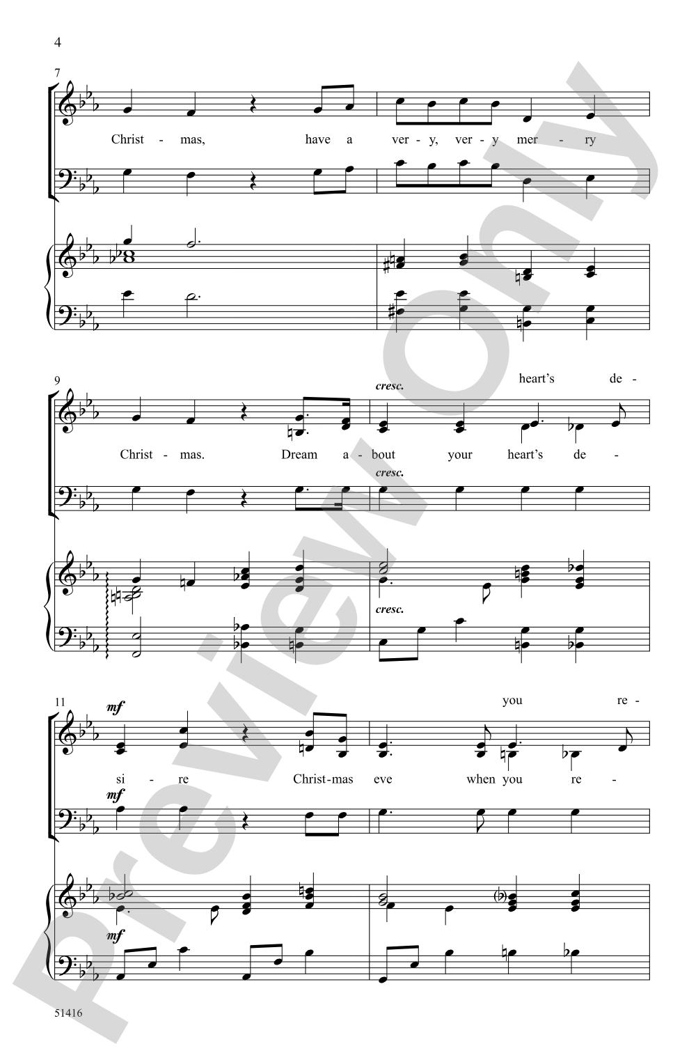 Merry Christmas: SAB Choral Octavo