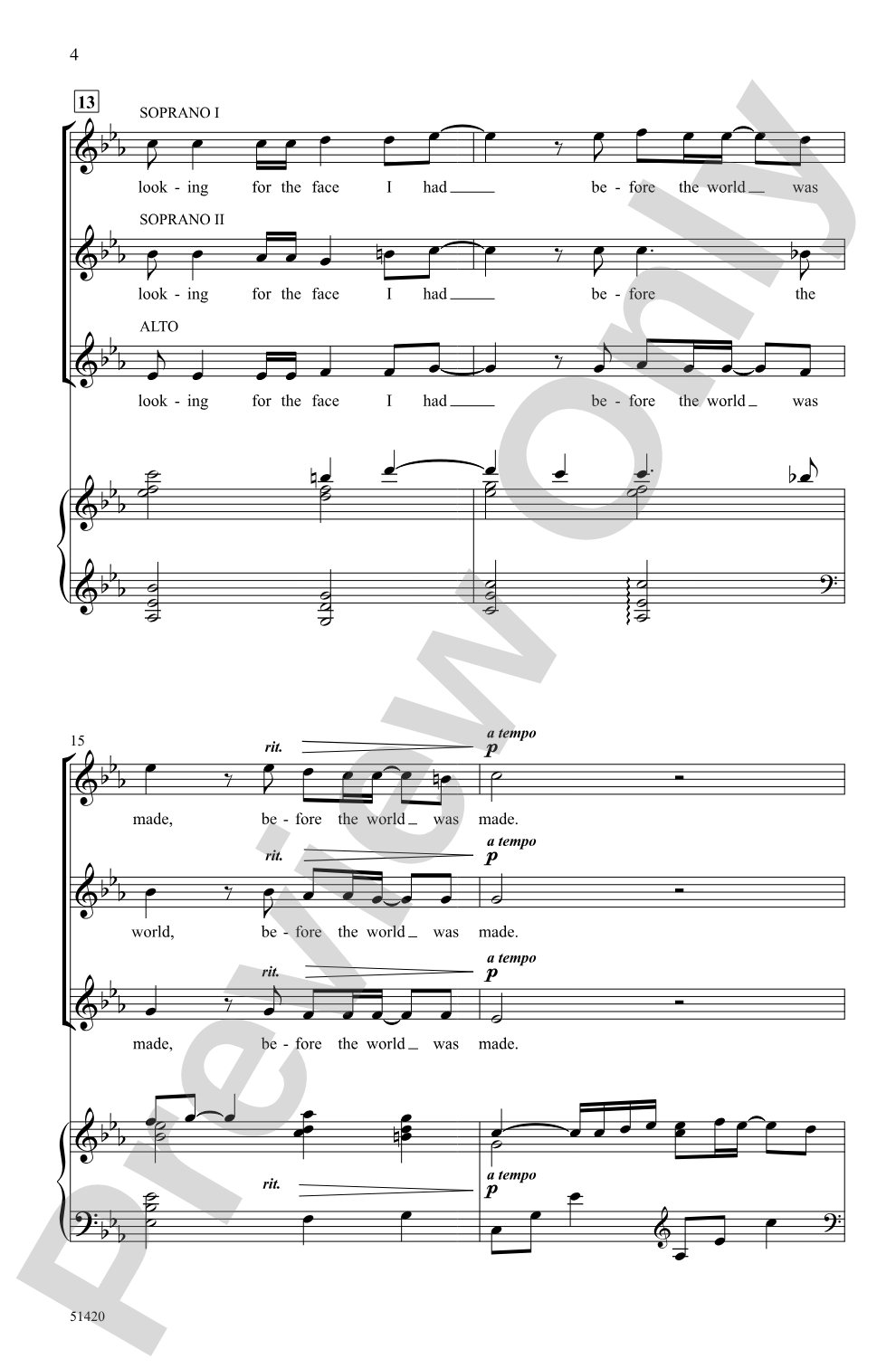 Before the World Was Made: SSA Choral Octavo