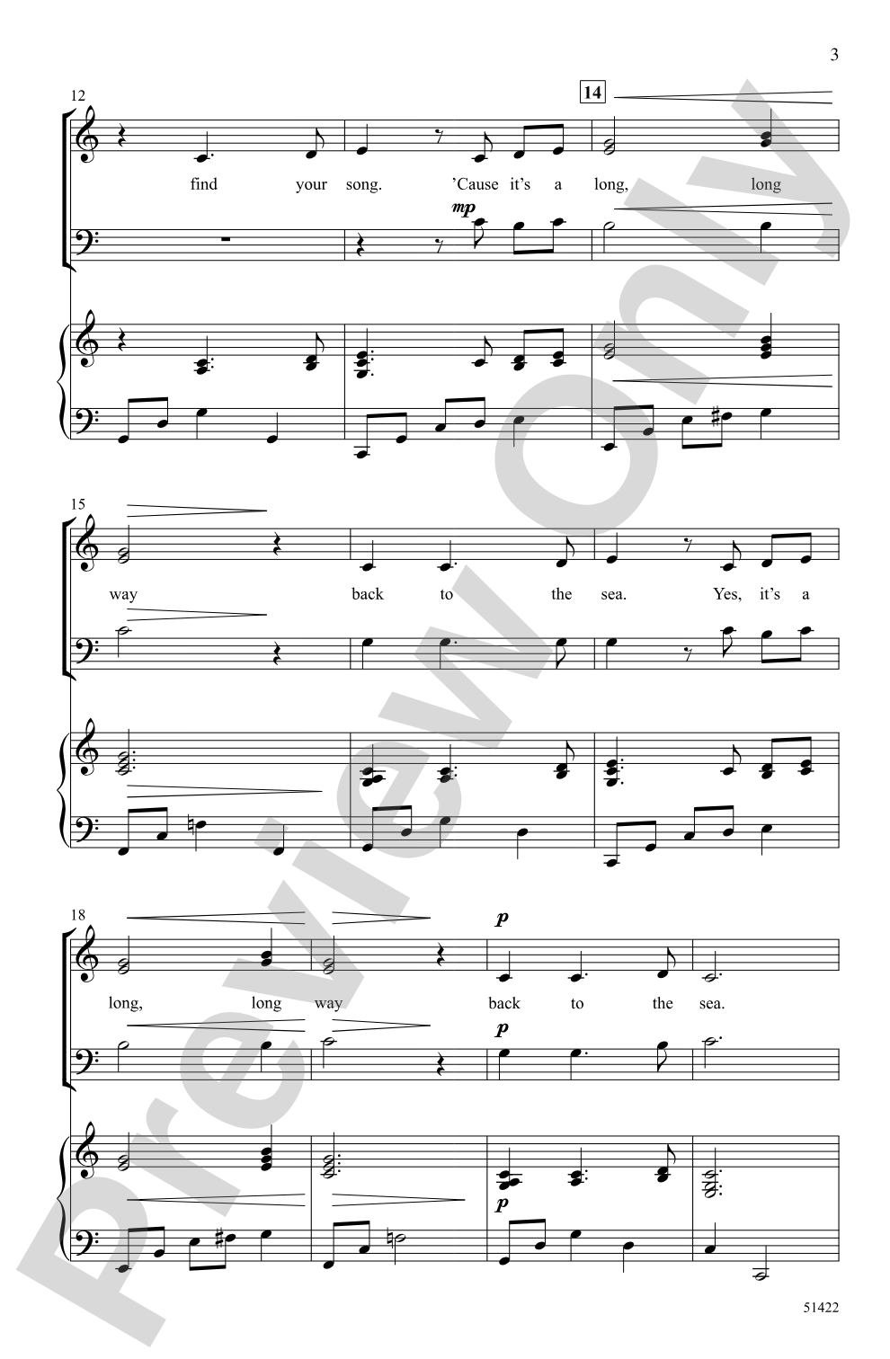 Little River: 3-Part Mixed Choral Octavo