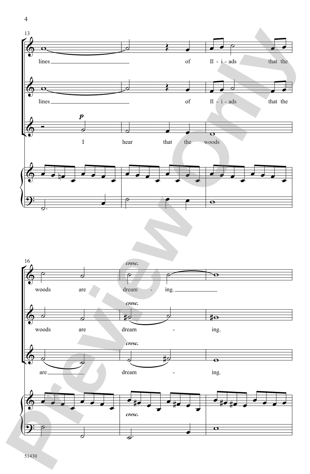 Wind in the Pines: SSA Choral Octavo