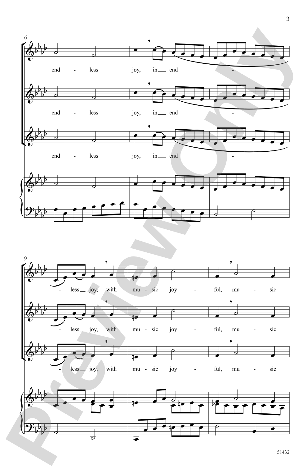 Boyce Canon: SSA Choral Octavo