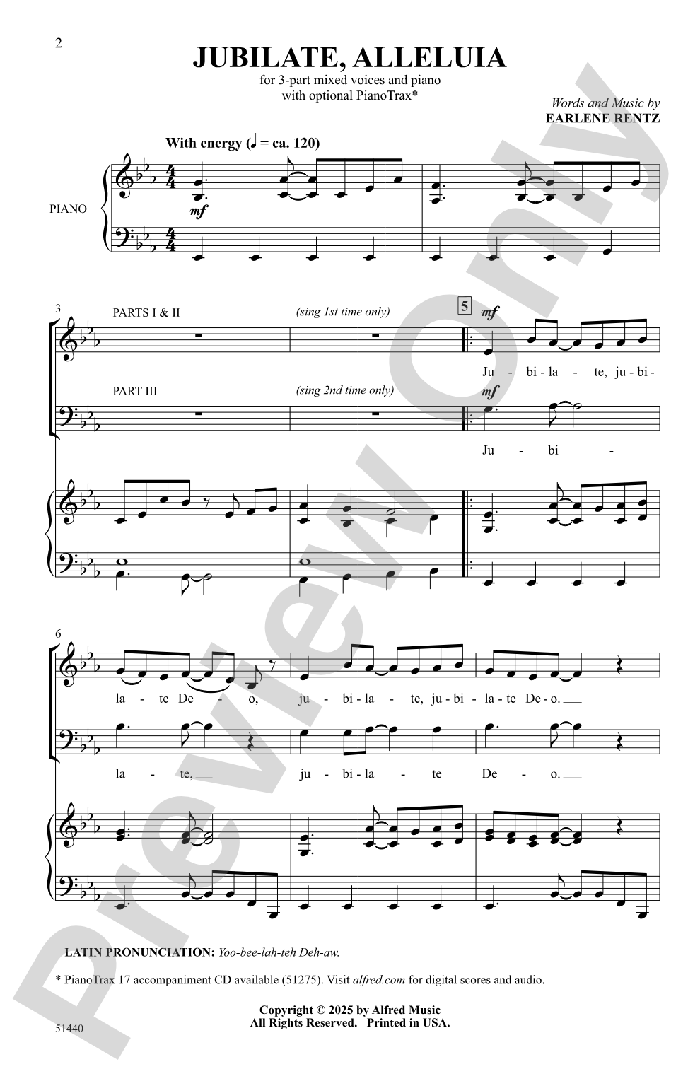 Jubilate, Alleluia: 3-Part Mixed Choral Octavo