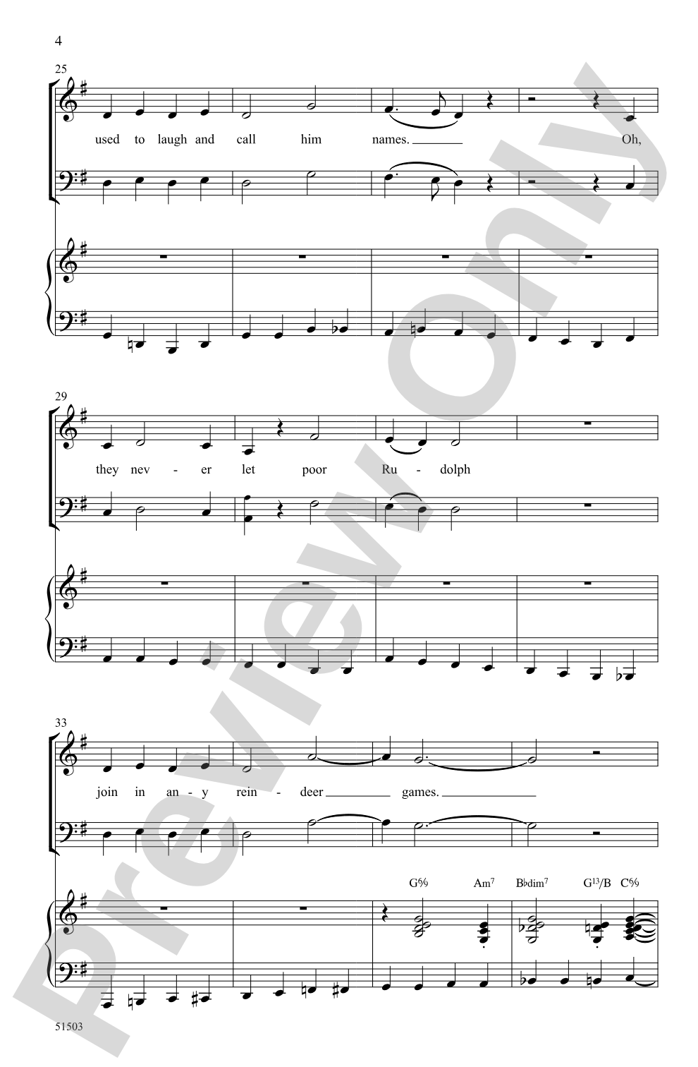 Rudolph, the Red-Nosed Reindeer: SAB Choral Octavo