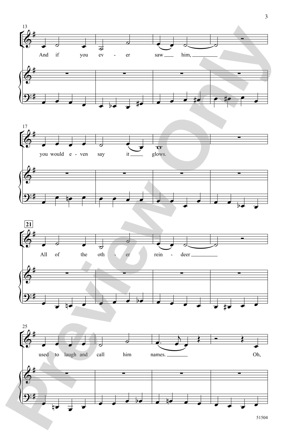 Rudolph, the Red-Nosed Reindeer: 2-Part Choral Octavo