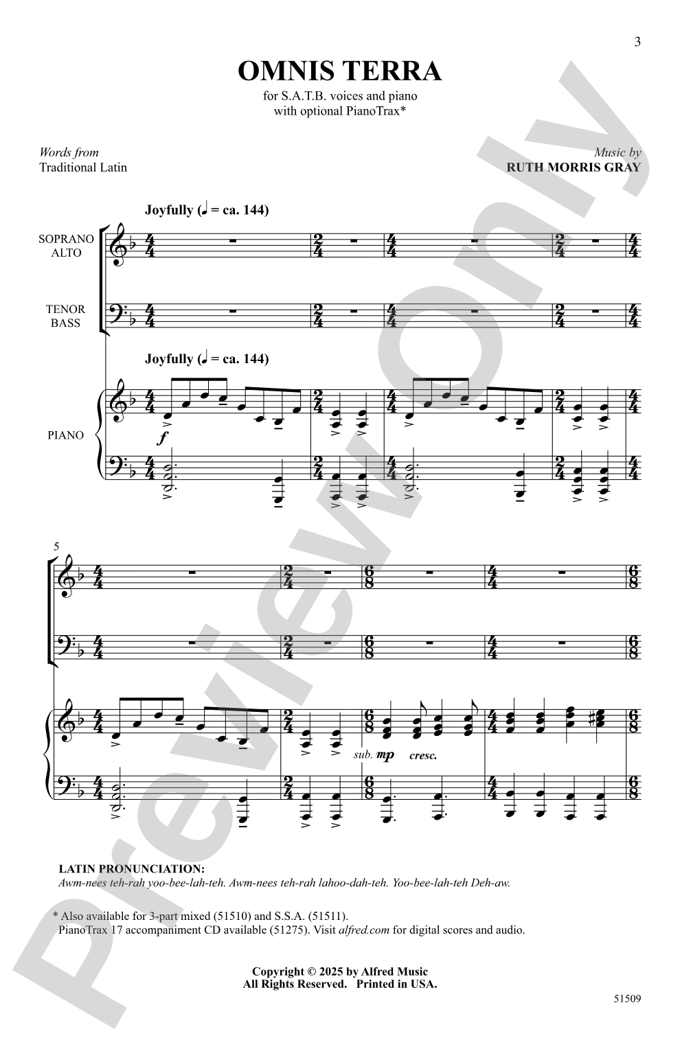 Omnis Terra: SATB Choral Octavo