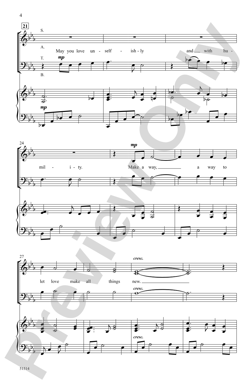 Pax Tecum: SATB Choral Octavo