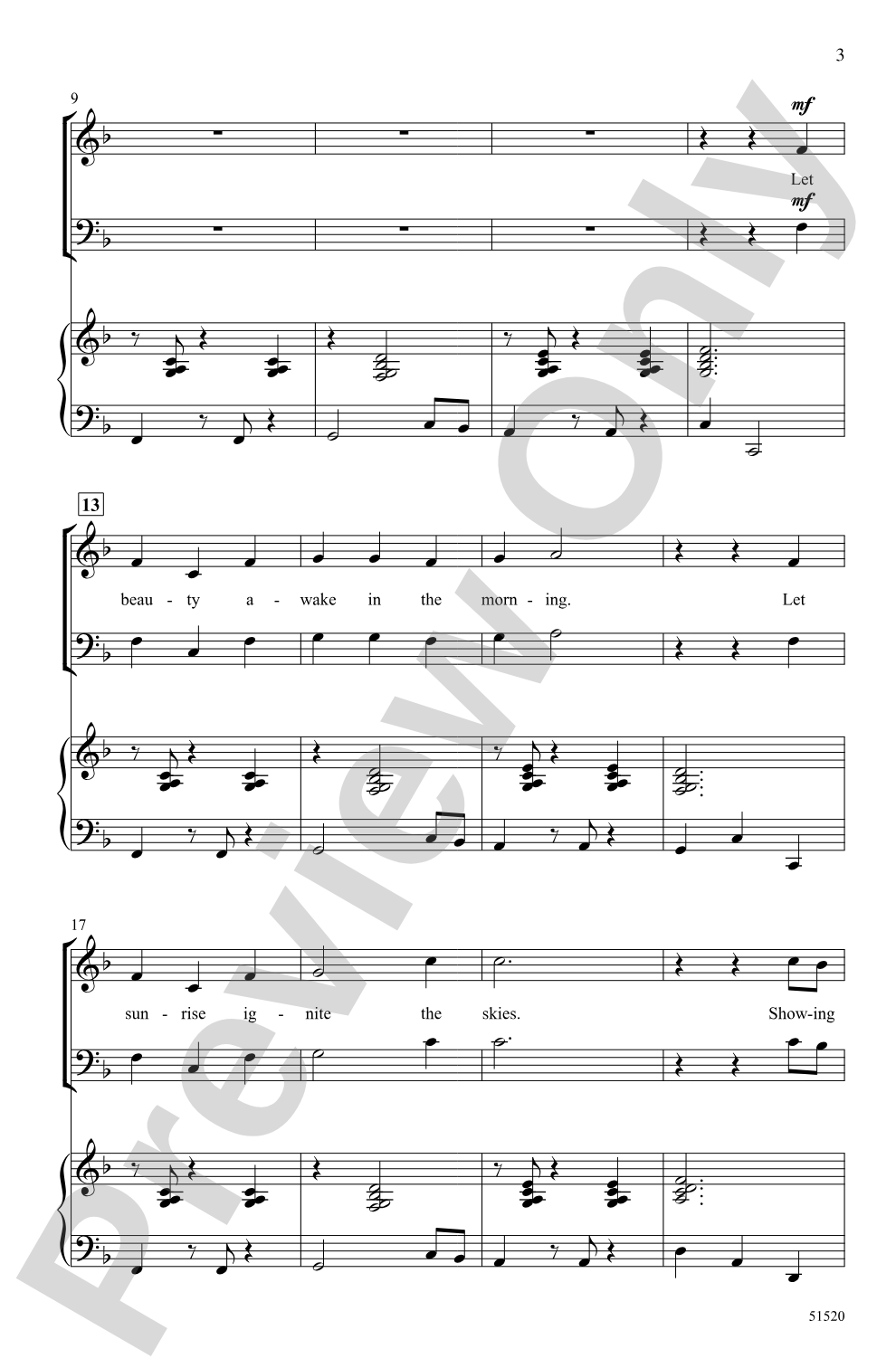 Let Beauty Awake: SATB Choral Octavo
