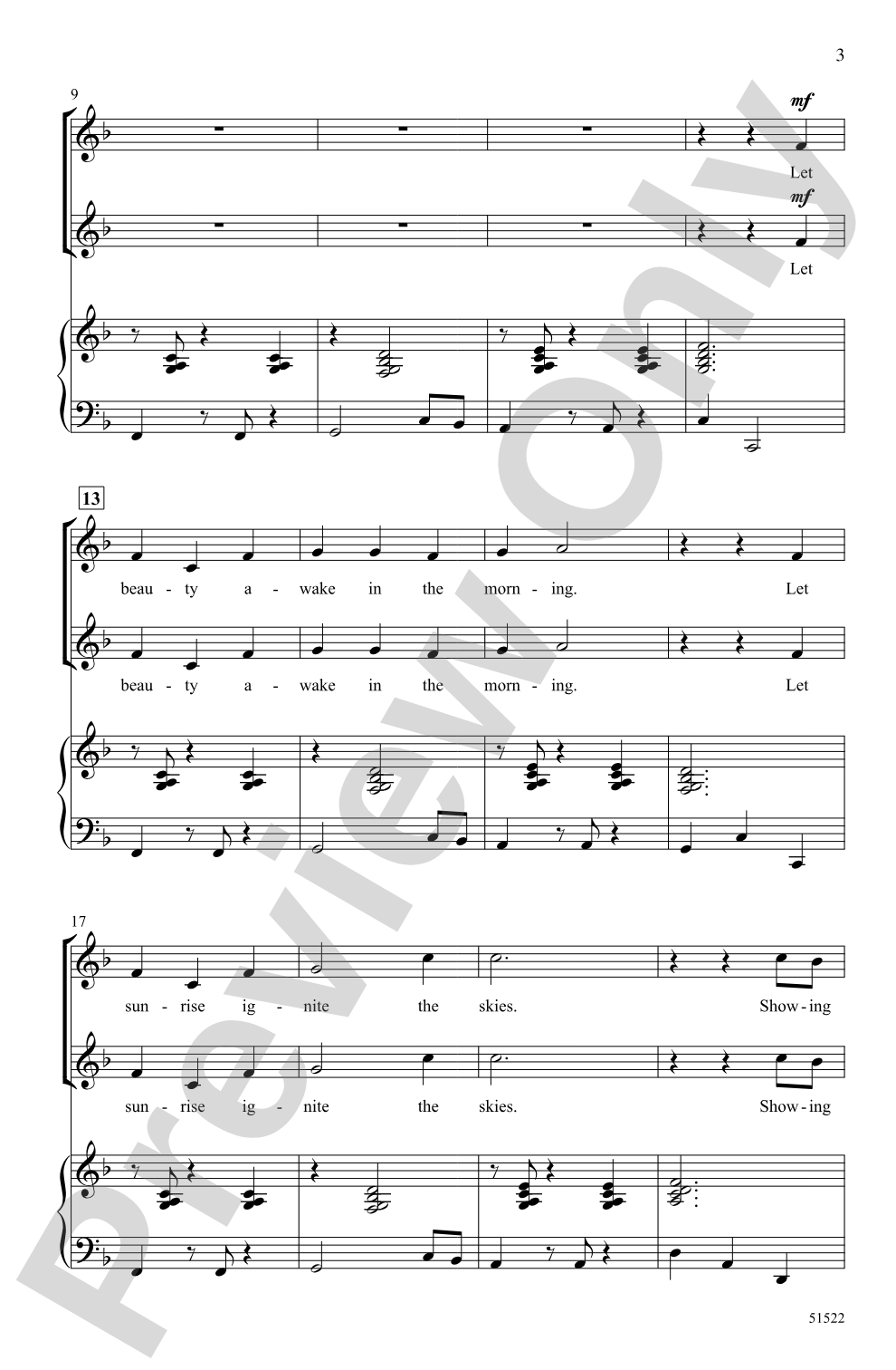 Let Beauty Awake: 2-Part Choral Octavo