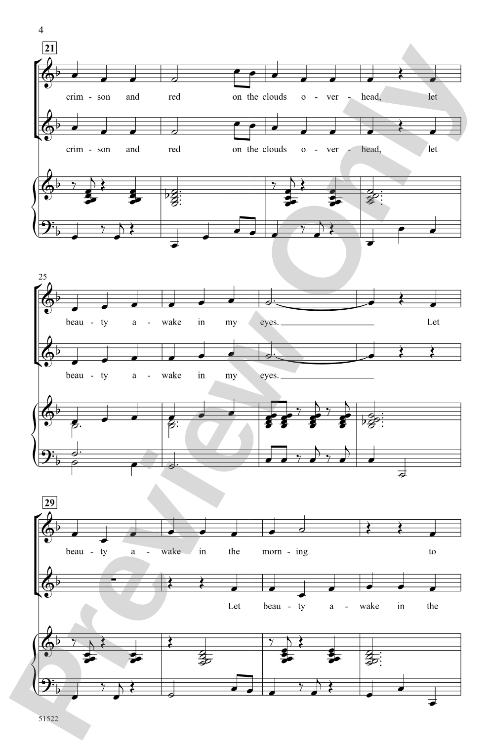 Let Beauty Awake: 2-Part Choral Octavo