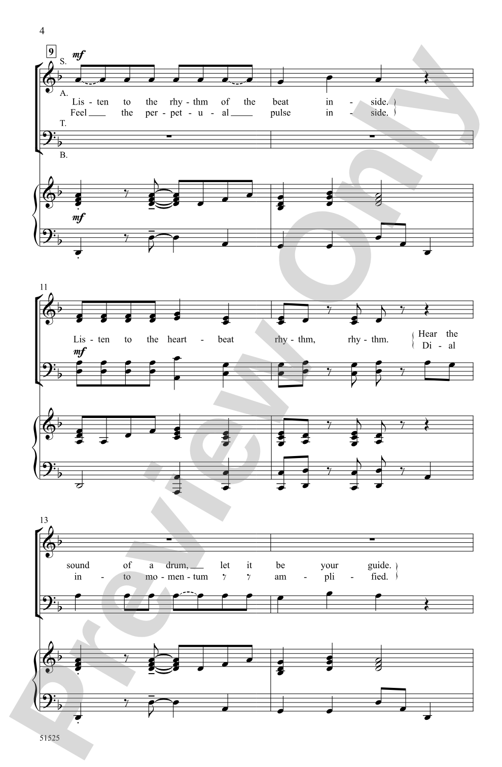 Heartbeat Rhythm: SATB Choral Octavo