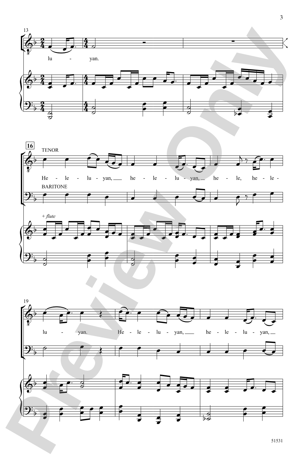 Heleluyan: TB Choral Octavo