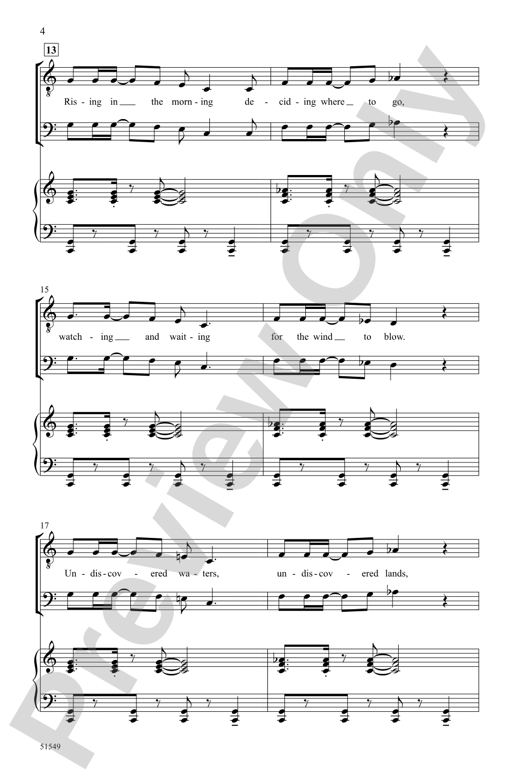 The Mariner: TB Choral Octavo