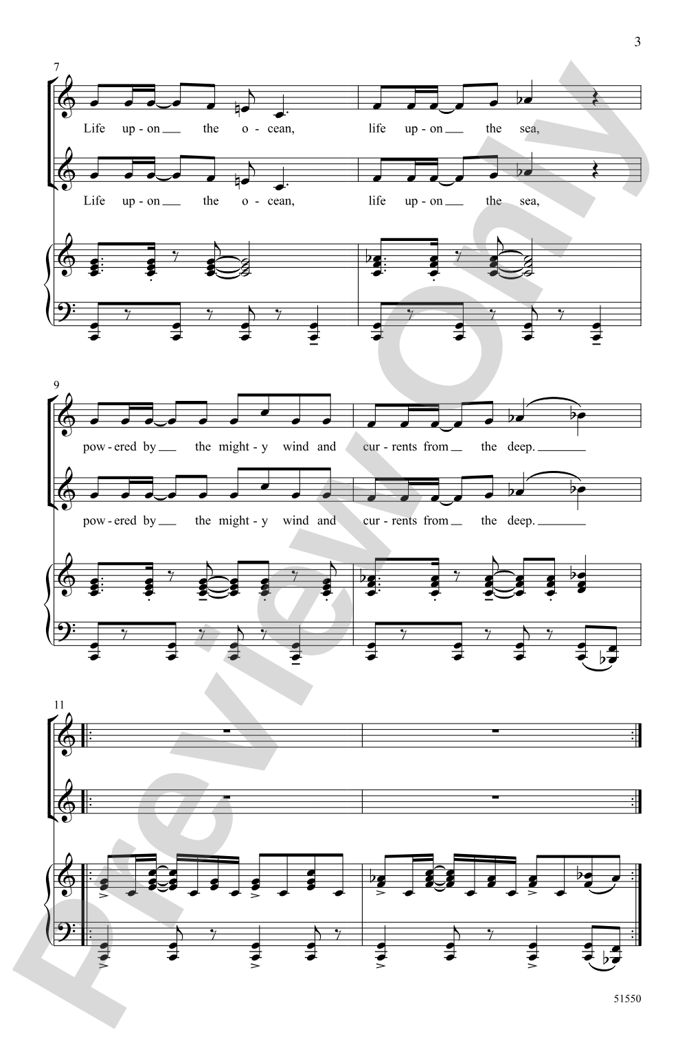 The Mariner: 2-Part Choral Octavo