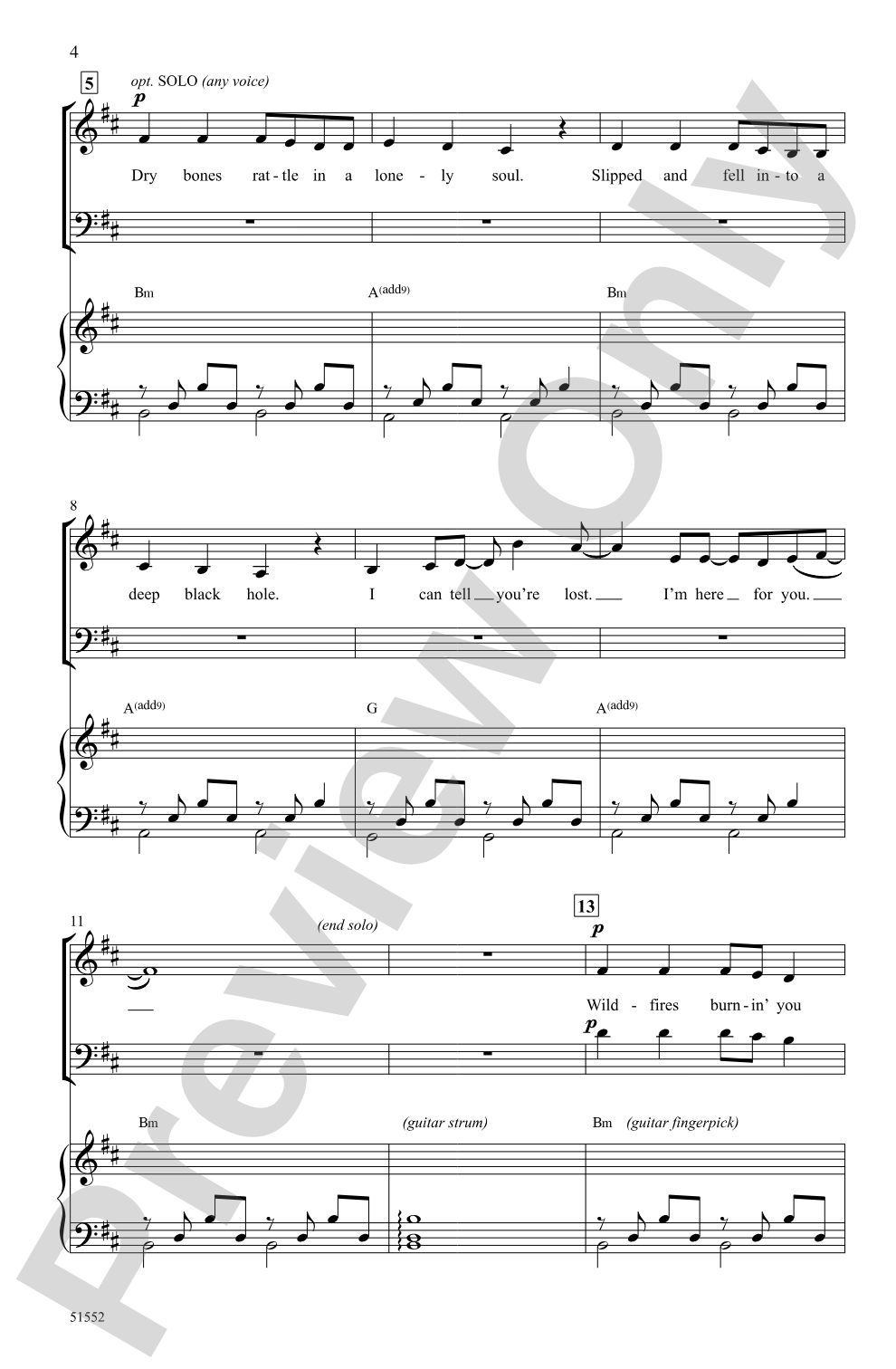 Leave a Light On: SAB Choral Octavo