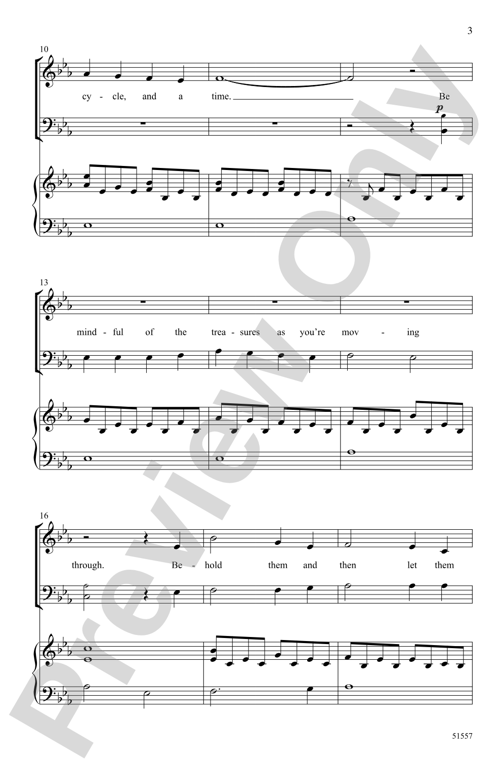 Cada Cosa: SAB Choral Octavo
