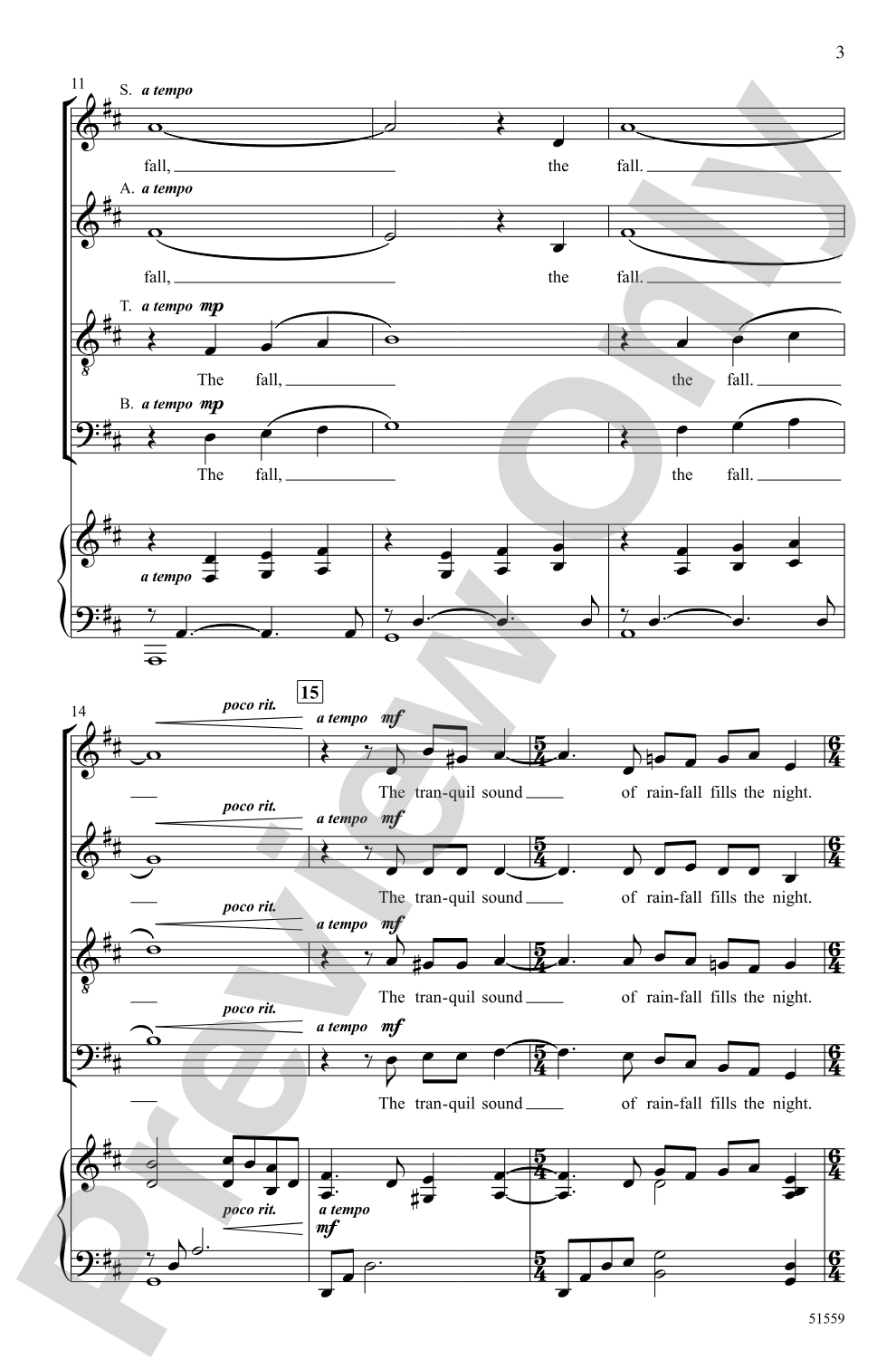 Petrichor: SATB Choral Octavo