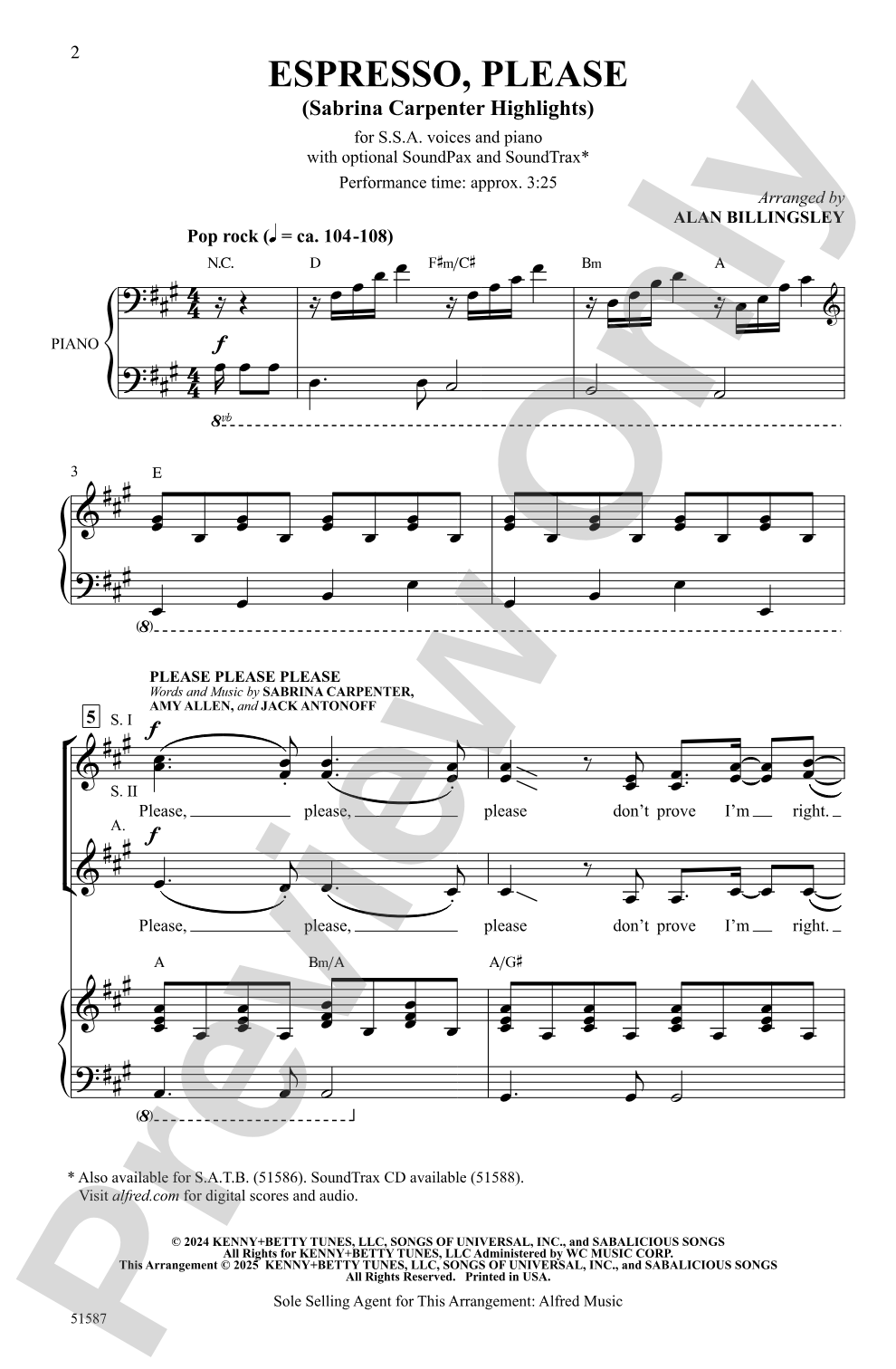 Espresso, Please: SSA Choral Octavo