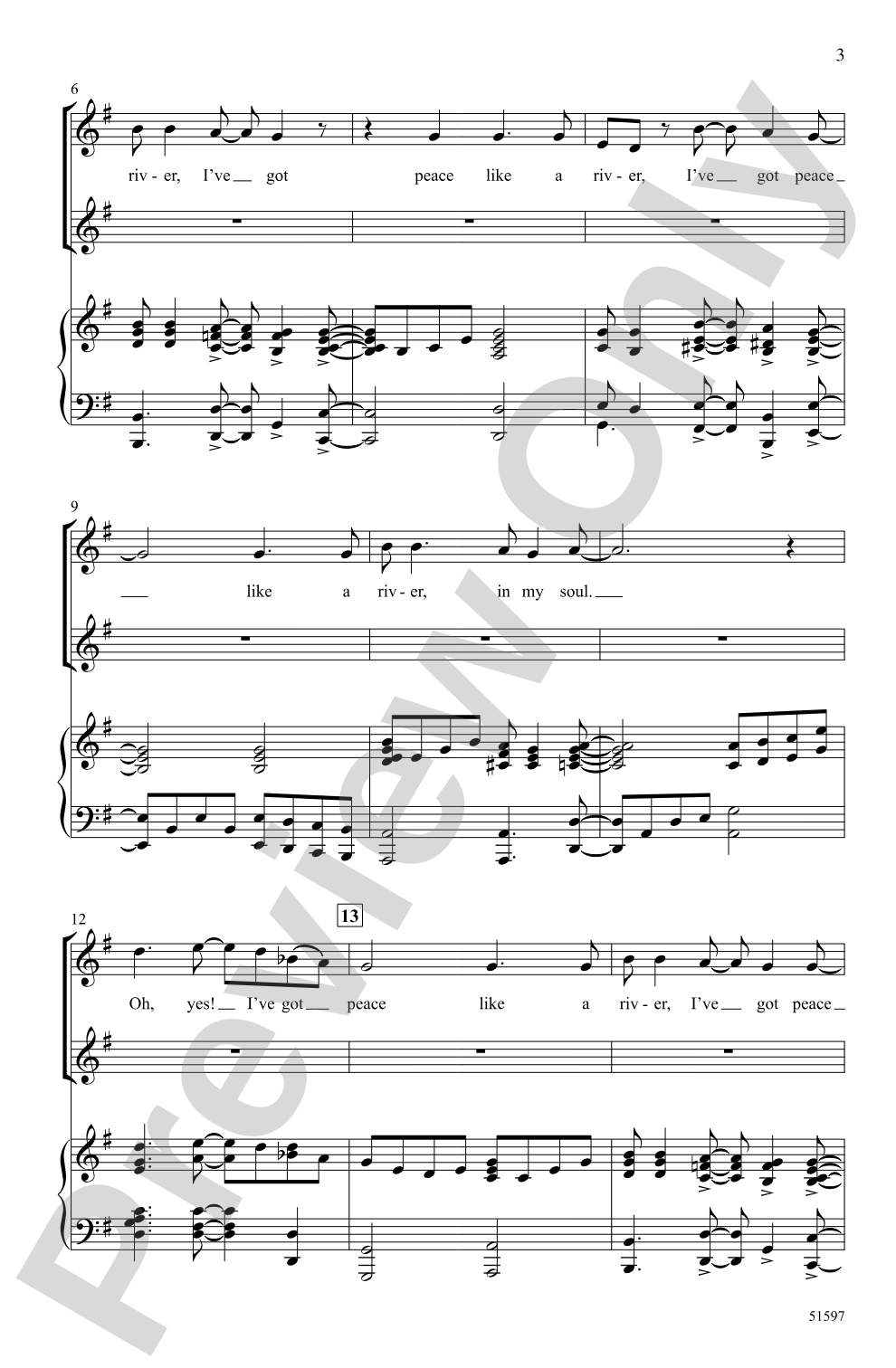 Peace Like a River: 2-Part Choral Octavo