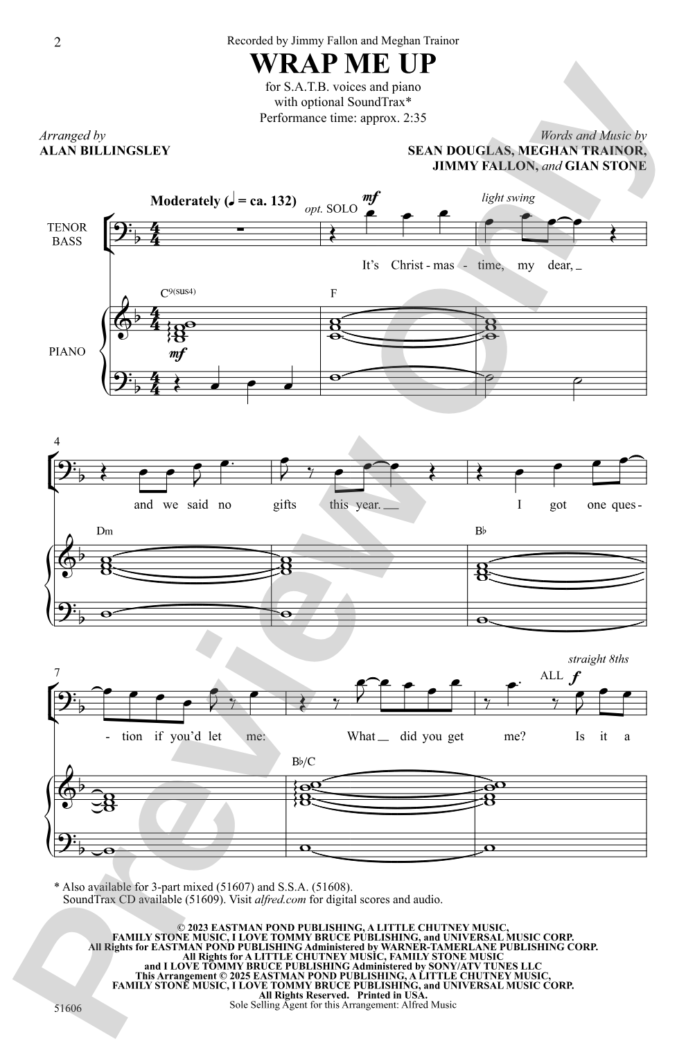 Wrap Me Up: SATB Choral Octavo