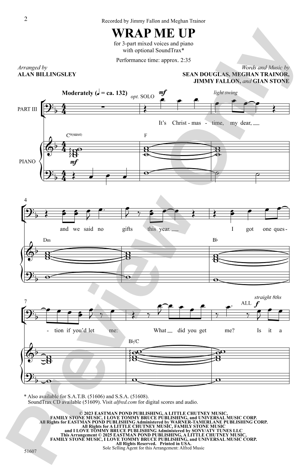 Wrap Me Up: 3-Part Mixed Choral Octavo
