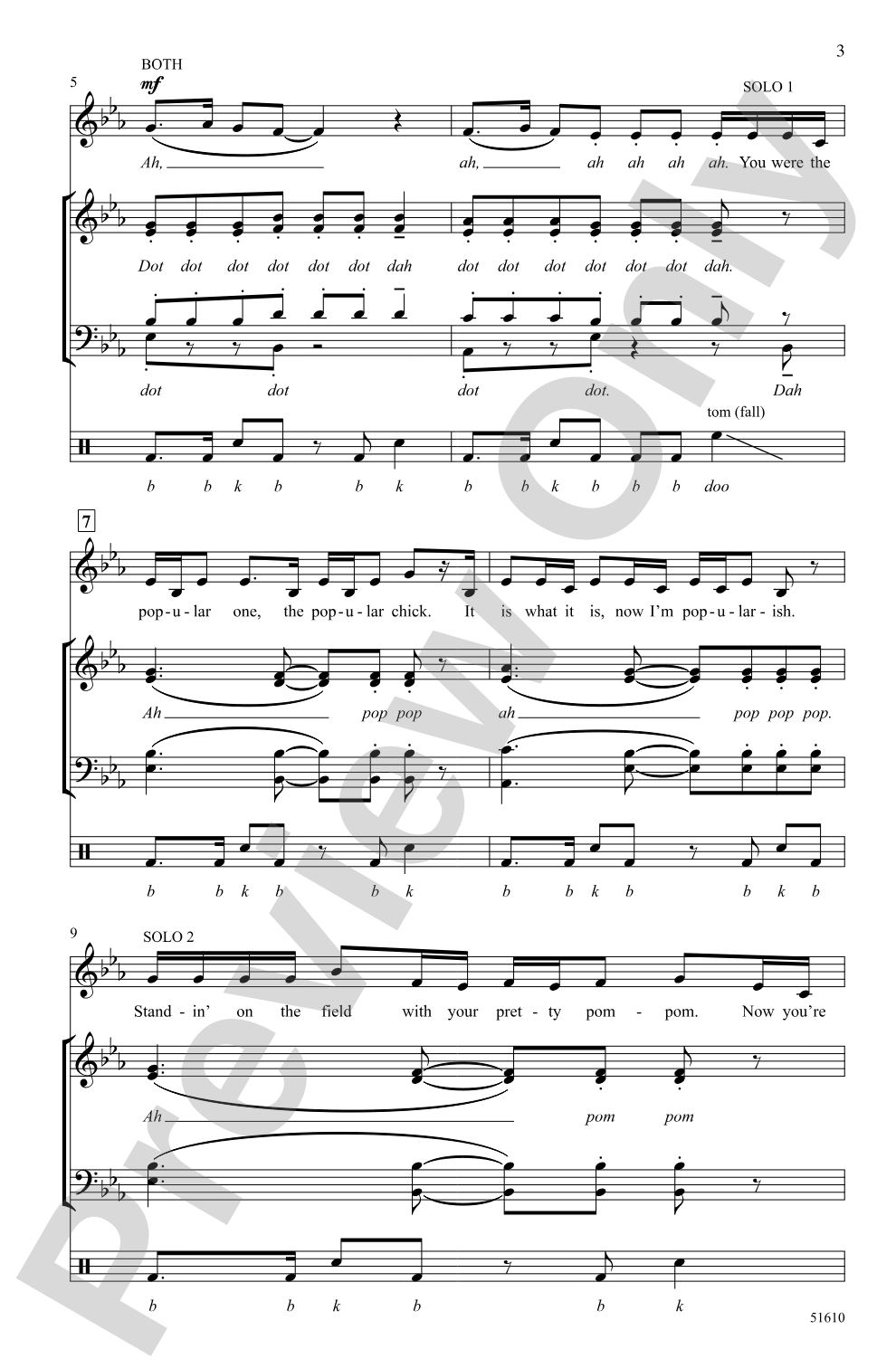 Popular Song: SATB <i>a cappella</i> Choral Octavo