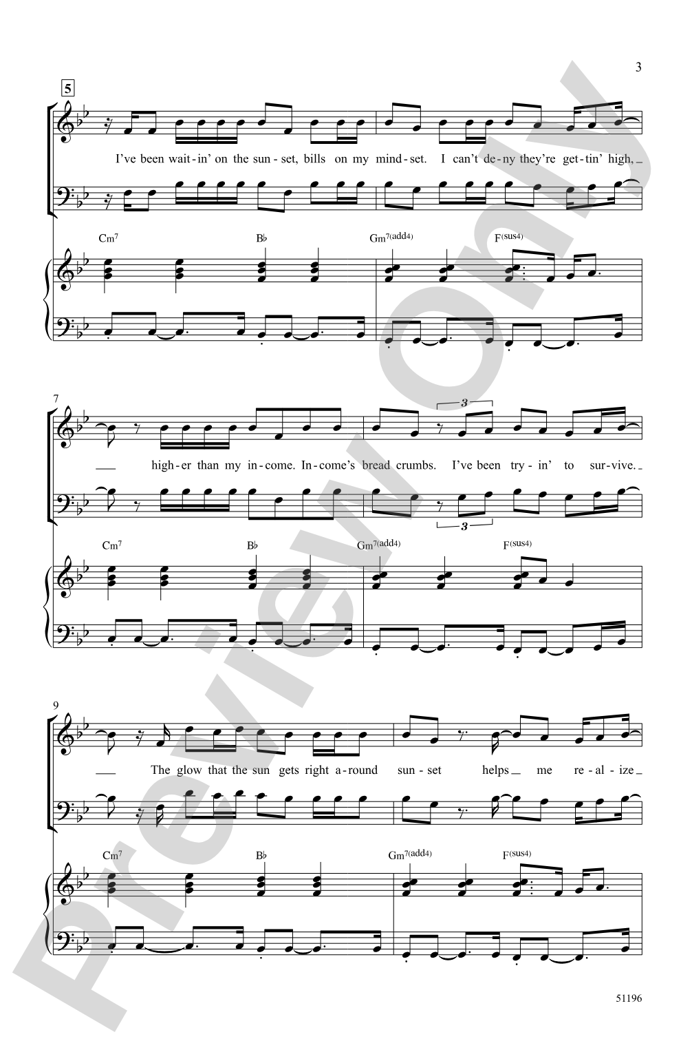Keep Your Head Up: SATB Choral Octavo