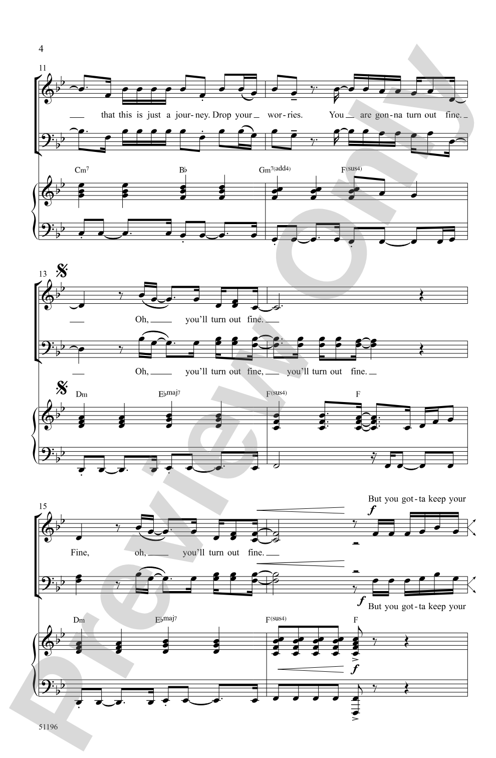 Keep Your Head Up: SATB Choral Octavo