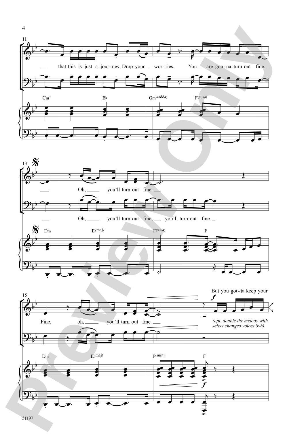 Keep Your Head Up: 3-Part Mixed Choral Octavo
