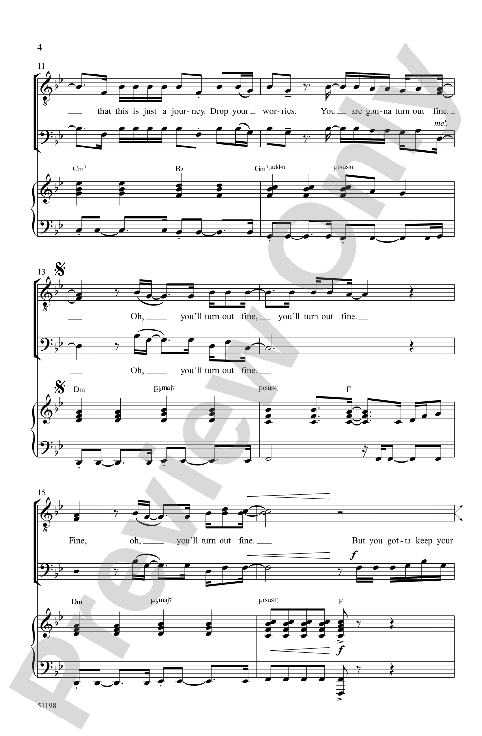 Keep Your Head Up: TTB Choral Octavo
