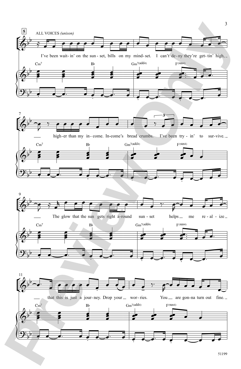 Keep Your Head Up: 2-Part Choral Octavo