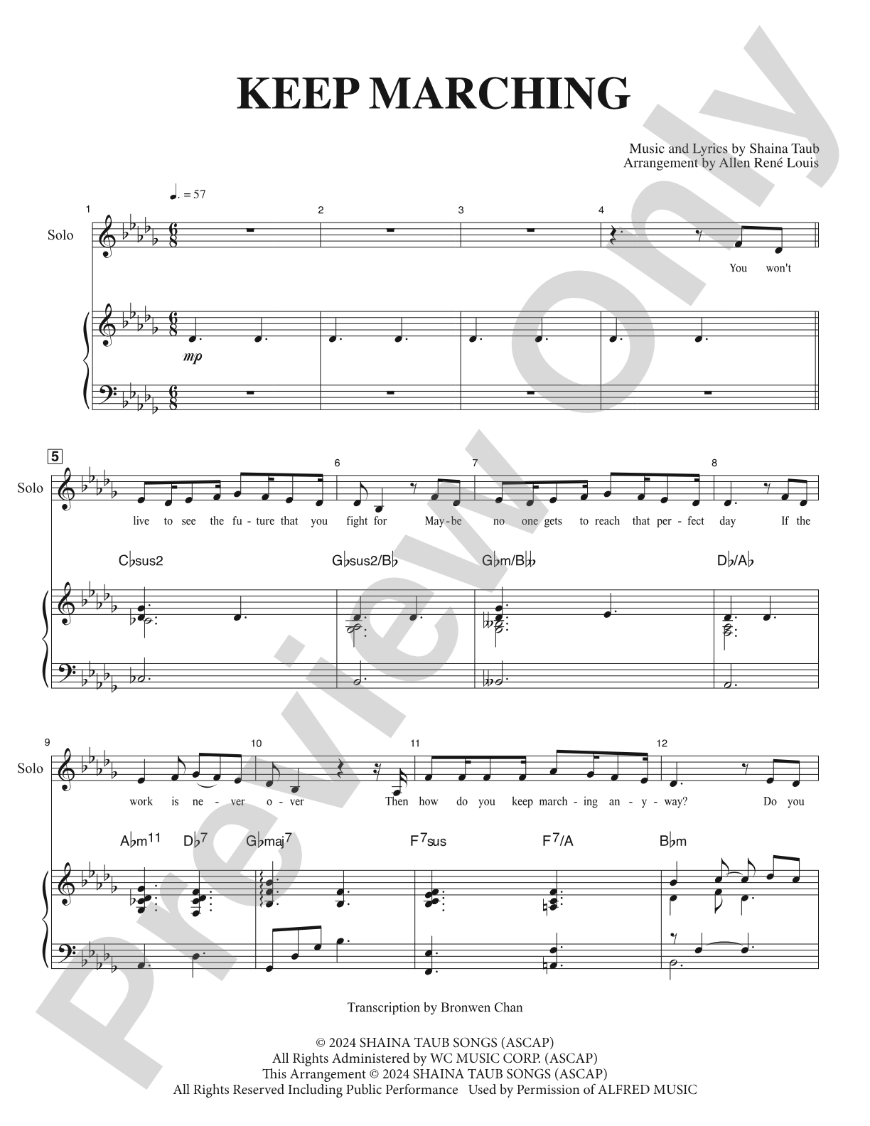 Keep Marching: SATB Choir