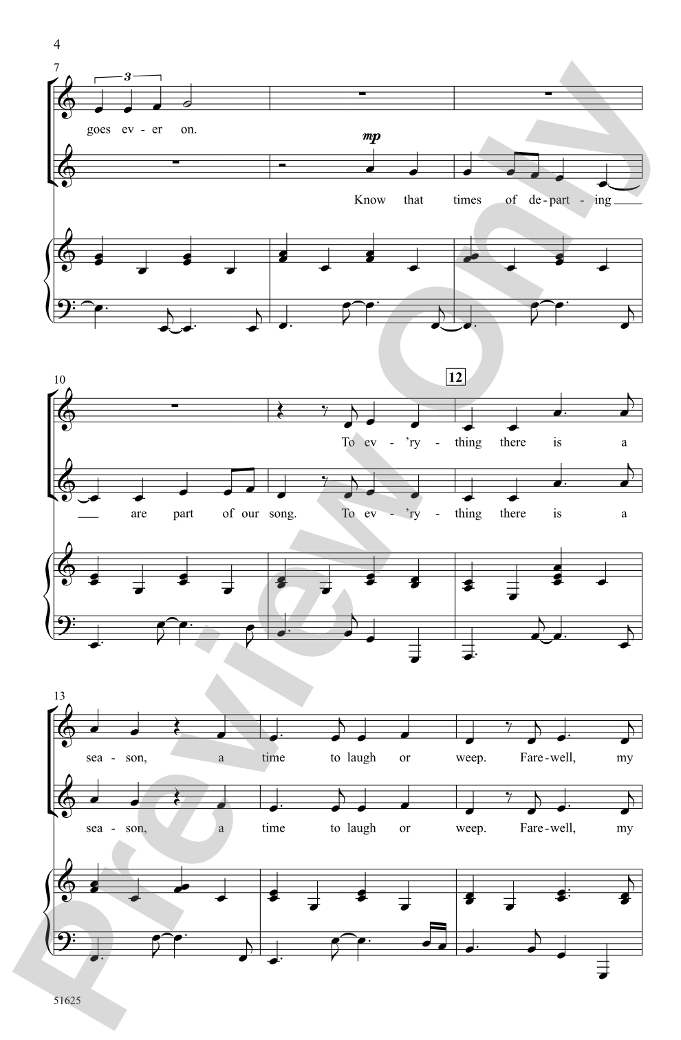'Til We Meet Again: 2-Part Choral Octavo