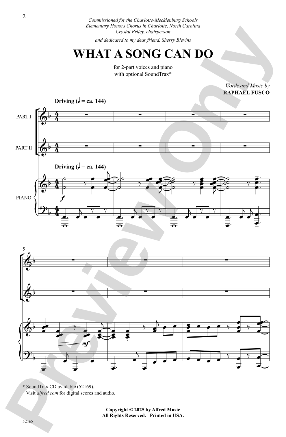 What a Song Can Do: 2-Part Choral Octavo