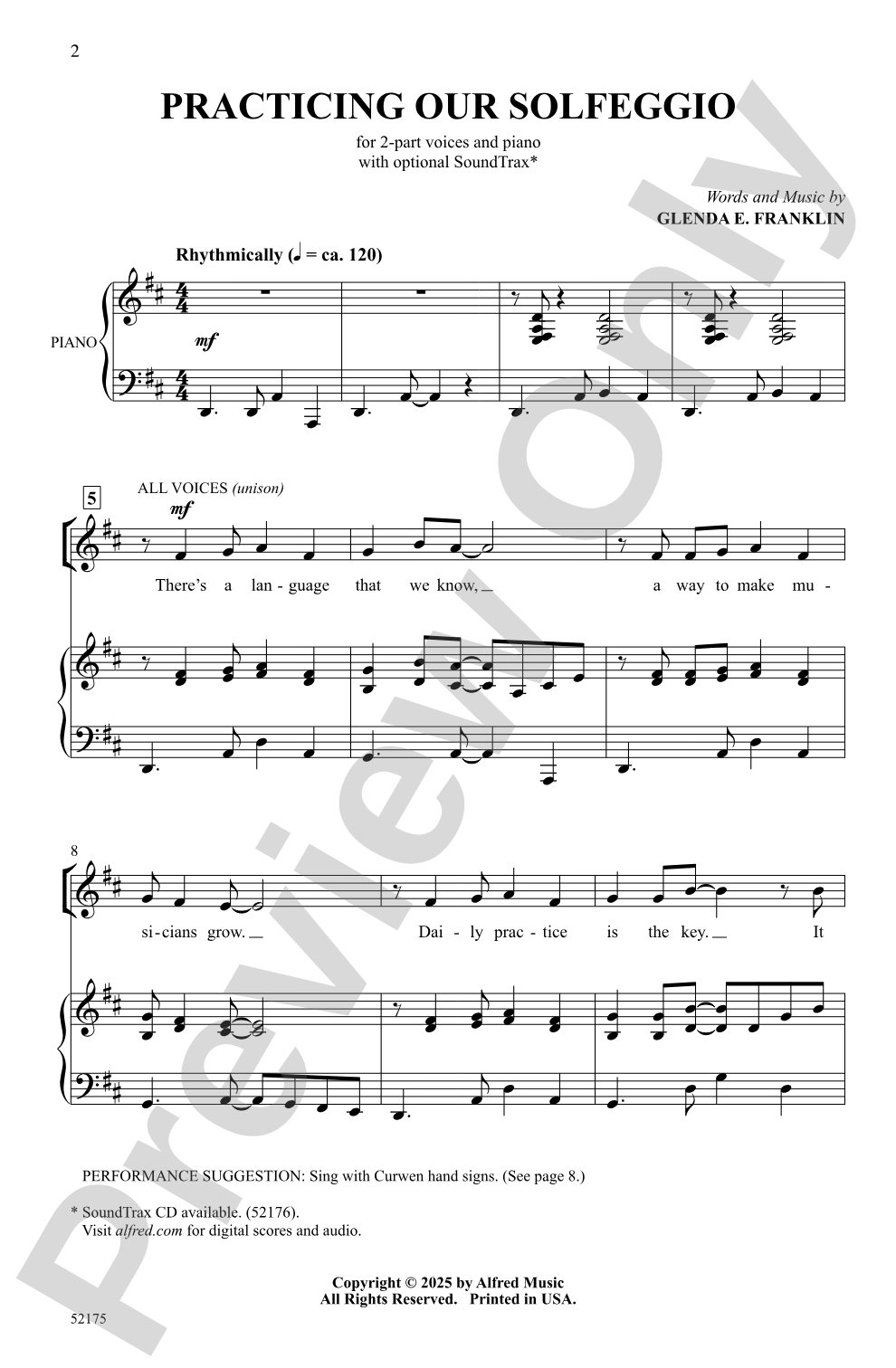 Practicing Our Solfeggio: 2-Part Choral Octavo