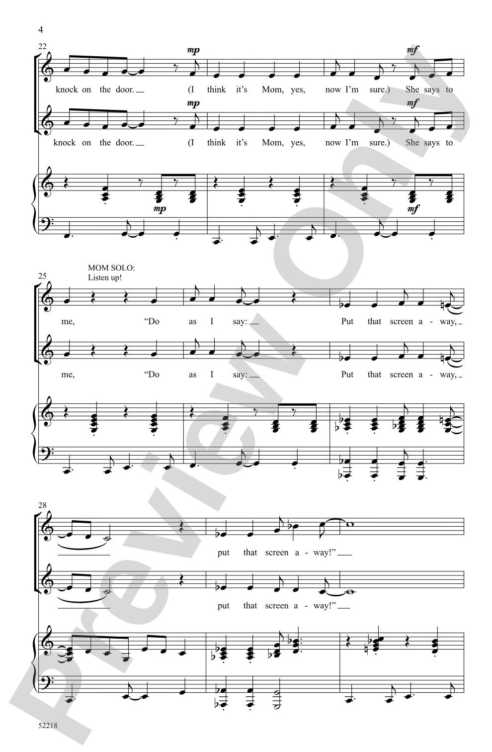 Put That Screen Away!: 2-Part Choral Octavo