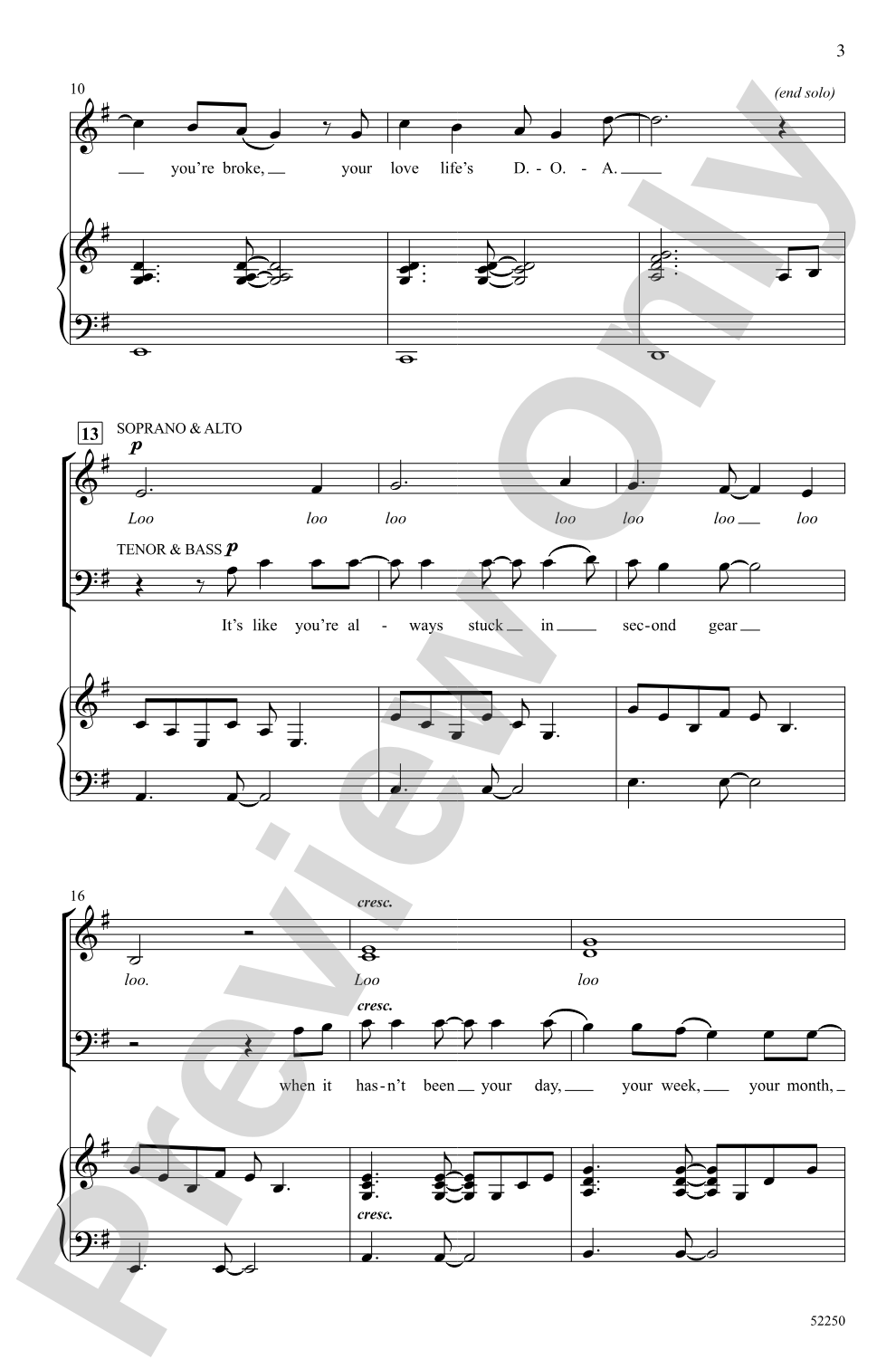 I'll Be There for You: SATB Choral Octavo
