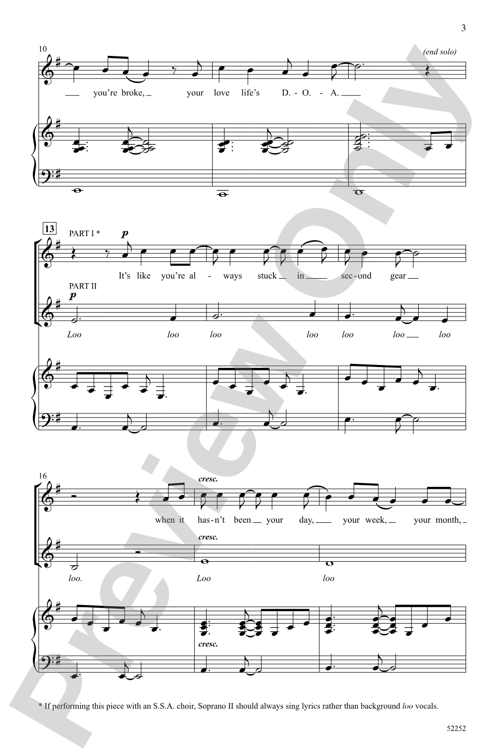 I'll Be There for You: 2-Part/SSA Choral Octavo