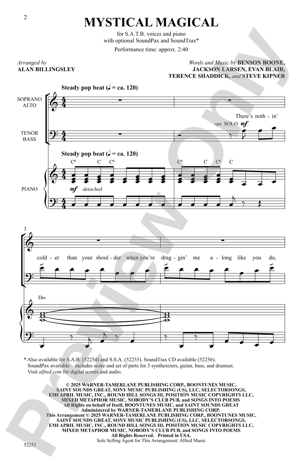 Mystical Magical: SATB Choral Octavo