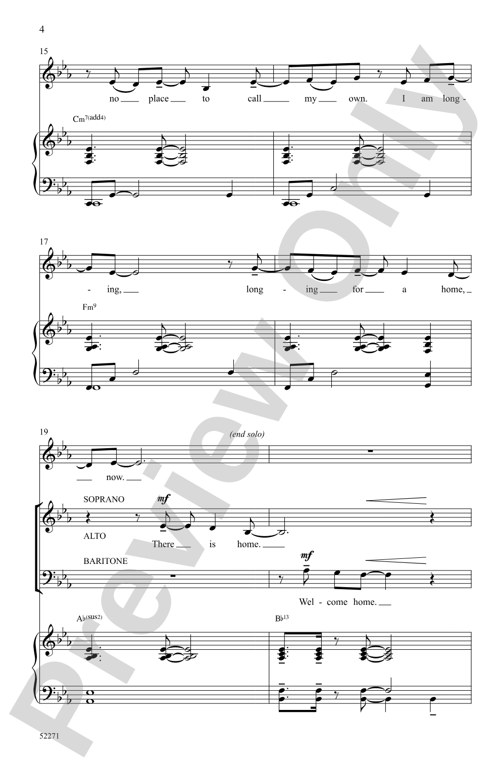 You Belong: 3-Part Mixed/SAB Choral Octavo