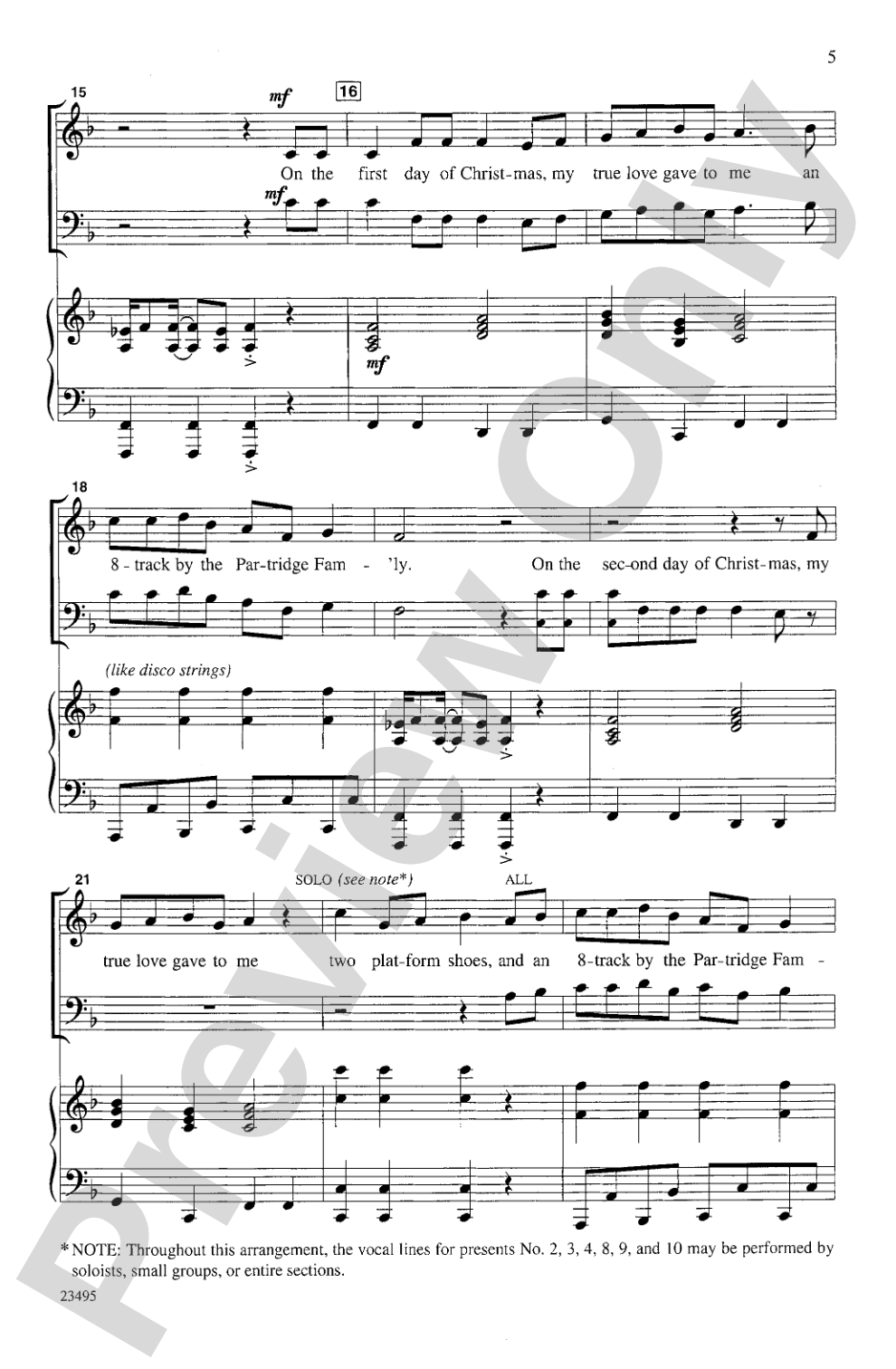 The Twelve Groovy Days of Christmas: 3-Part Mixed Choral Octavo