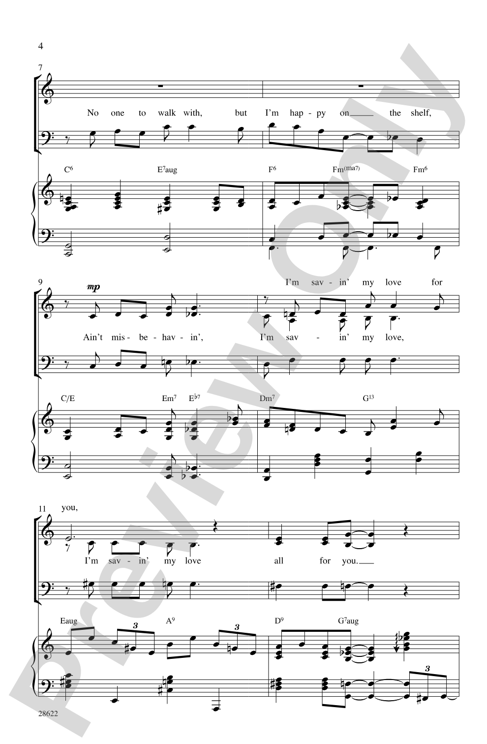 Ain't Misbehavin': SAB Choral Octavo