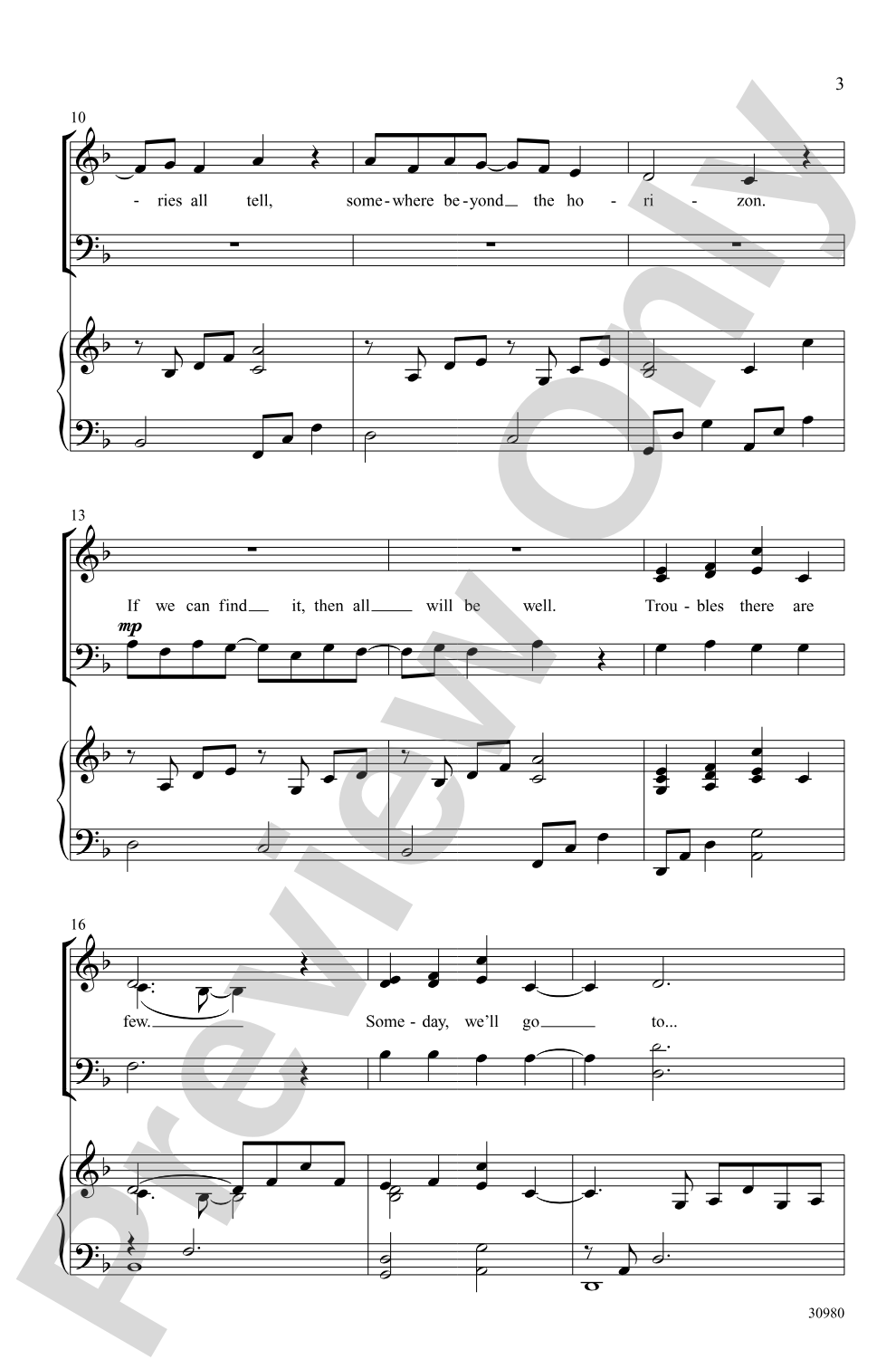 Solla Sollew: 3-Part Mixed Choral Octavo
