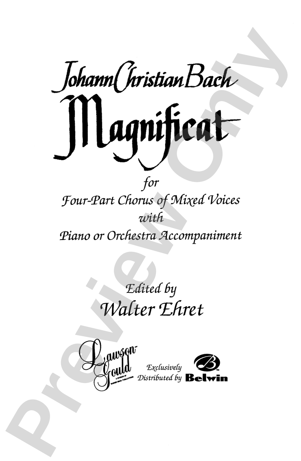 Magnificat: SATB Choral