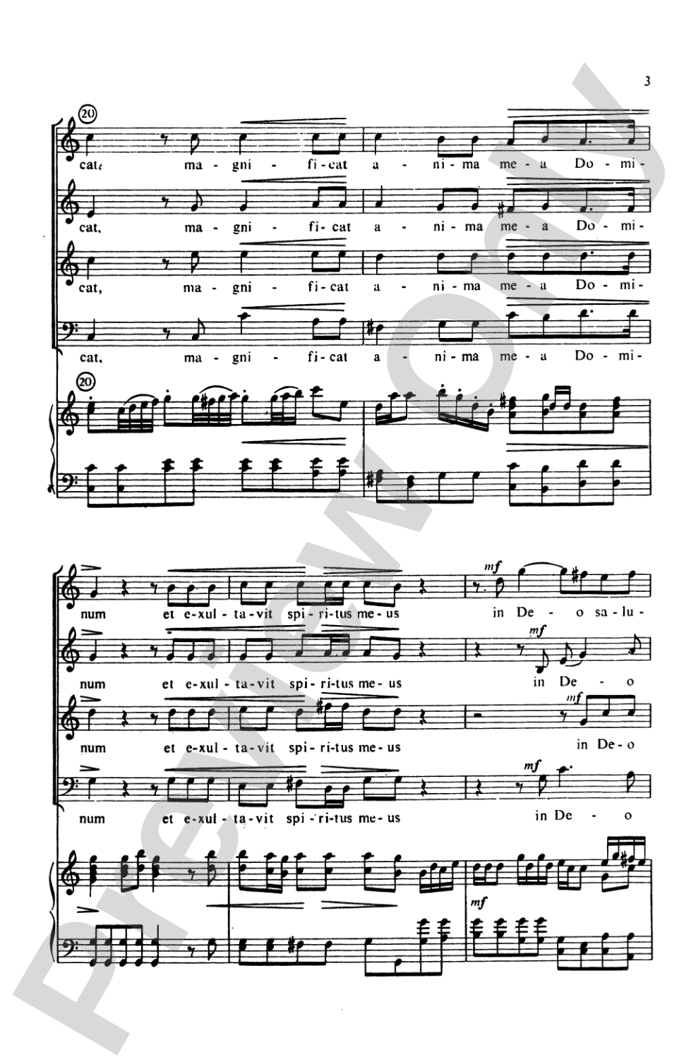 Magnificat: SATB Choral