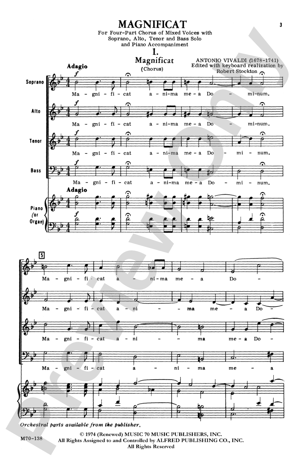 Magnificat: SATB & SATB Soli Choral