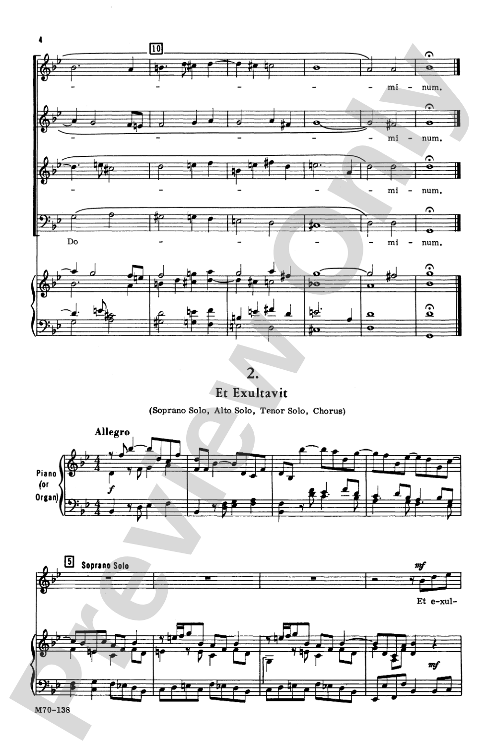 Magnificat: SATB & SATB Soli Choral
