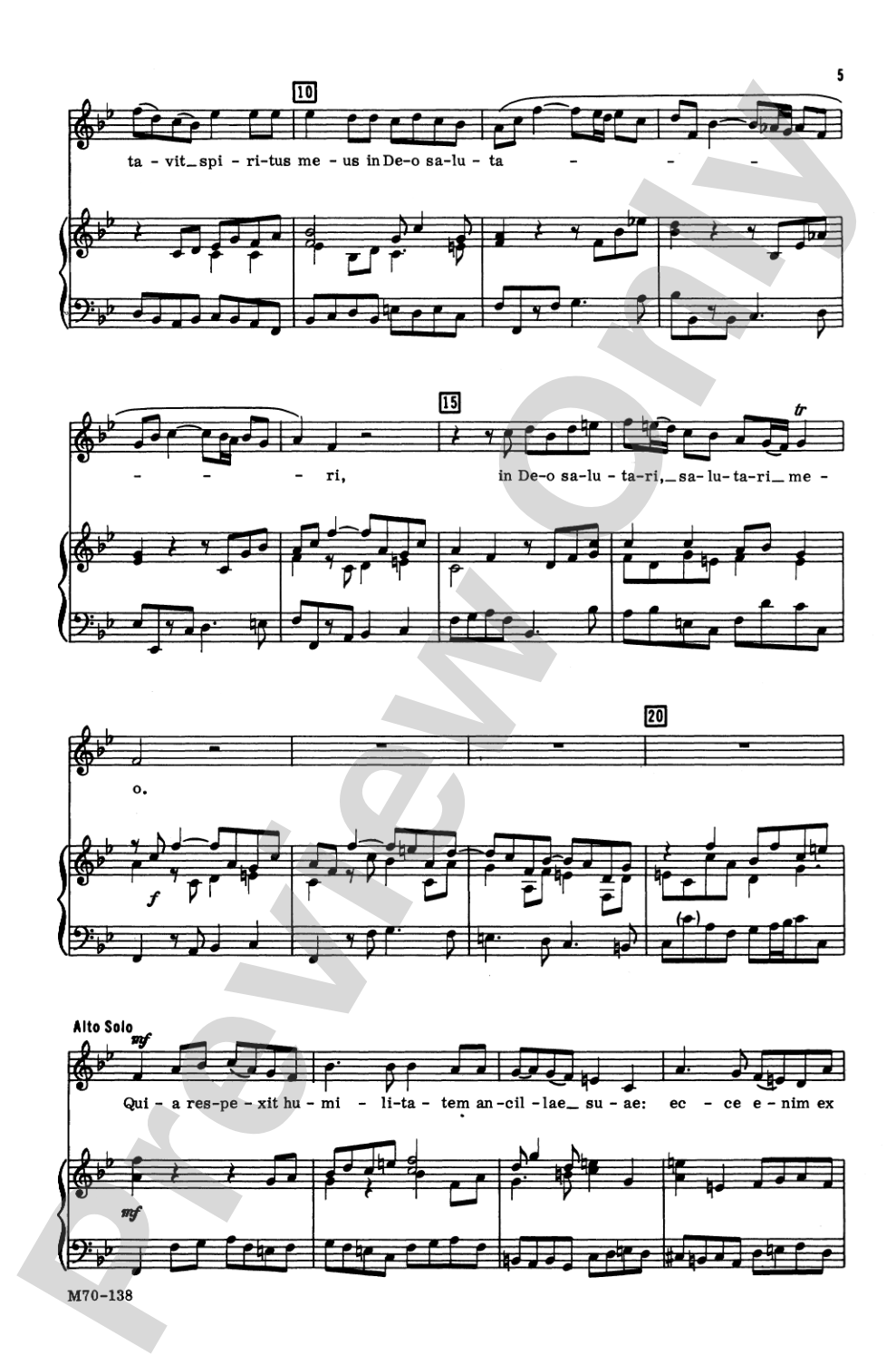 Magnificat: SATB & SATB Soli Choral