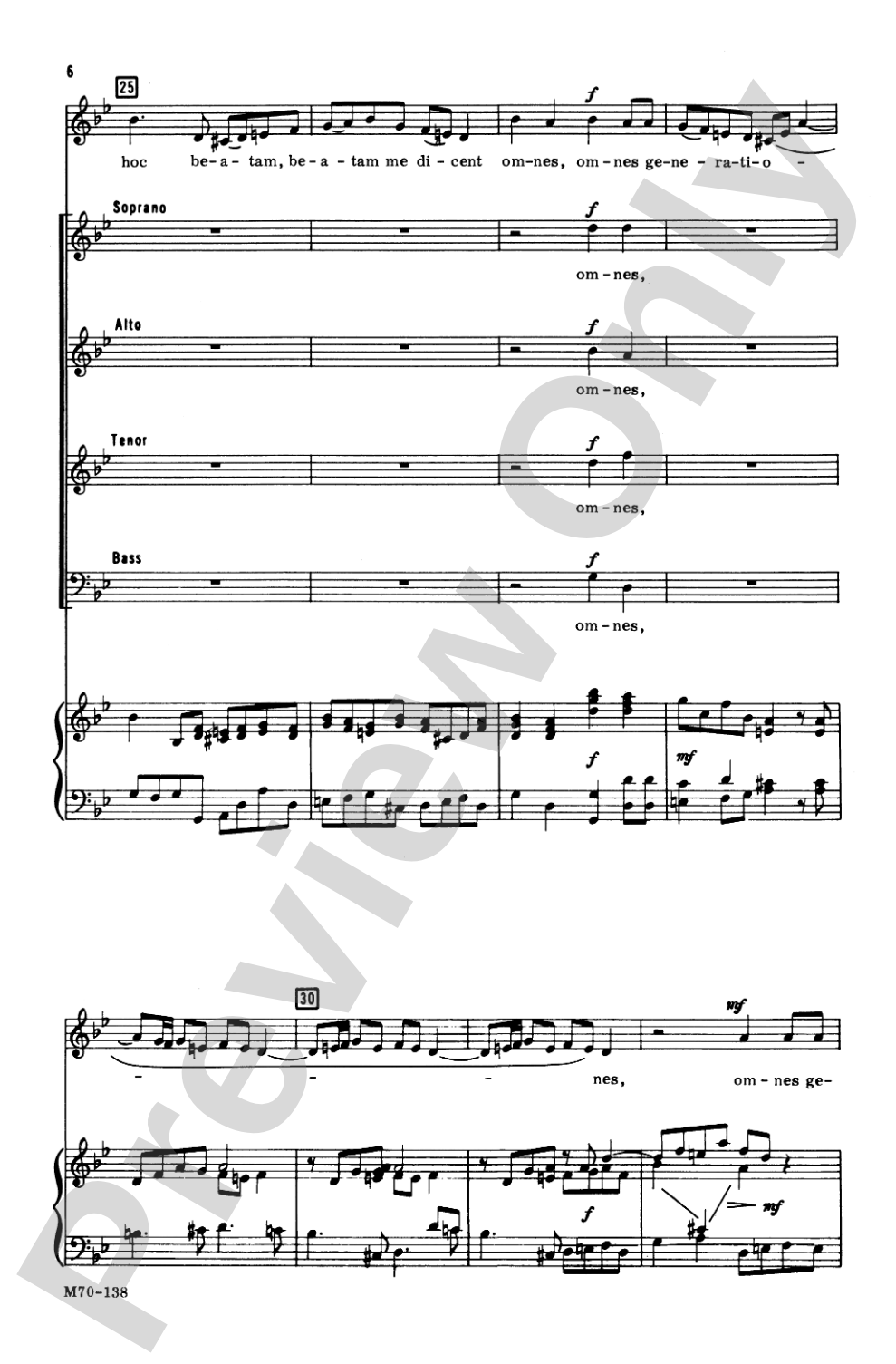 Magnificat: SATB & SATB Soli Choral