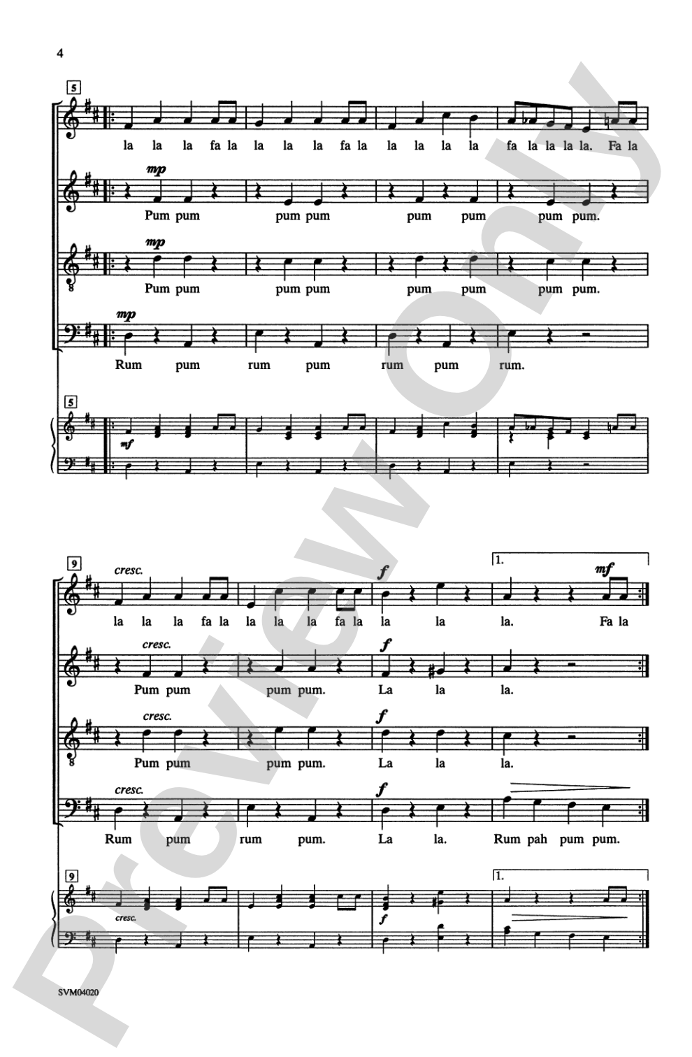 Parade of the Wooden Soldiers: SATB, <I>a cappella</I> Choral Octavo