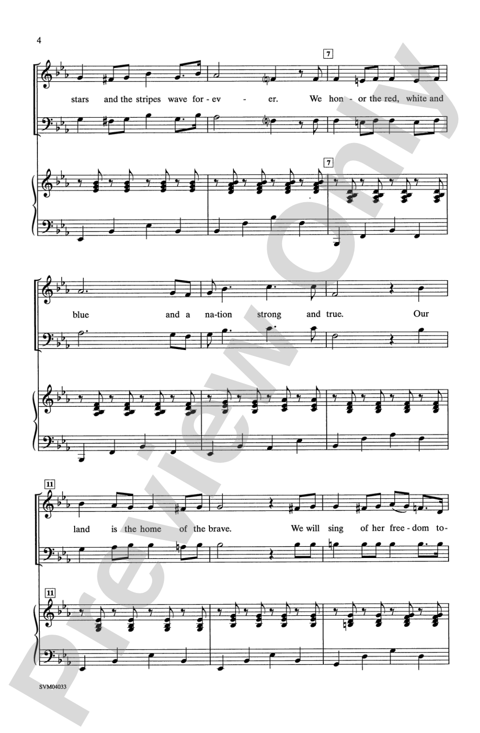 Stars and Stripes: 3-Part Mixed Choral Octavo